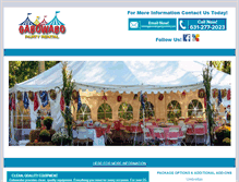 Tablet Screenshot of longislandpartytentrental.com